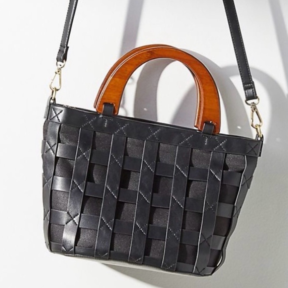 Anthropologie Black Purse - Picture 5 of 6